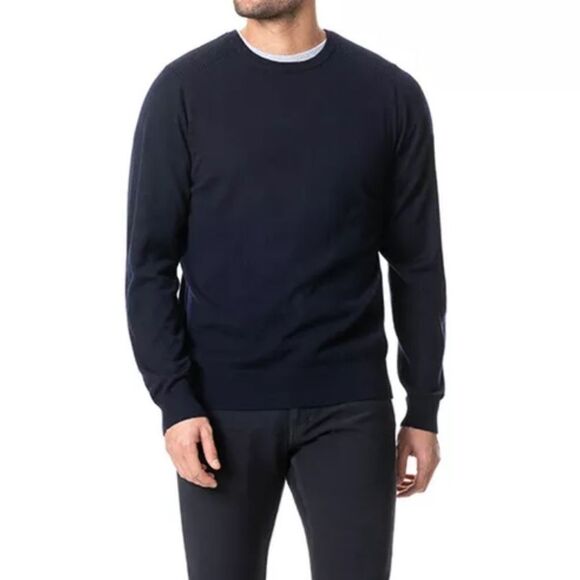 Rodd & Gunn Knit Sweater Merino Wool Dark Navy Blue Men’s XL - Picture 7 of 12